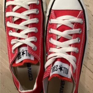 Converse Red Low Top Canvas Sneakers - All Star Chuck Taylor